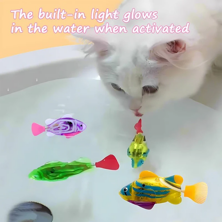 Interactive LED Robotic Fish Toy for Pets – Whiskivo