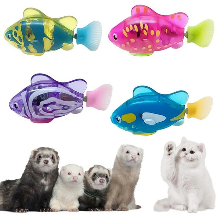 Interactive LED Robotic Fish Toy for Pets – Whiskivo